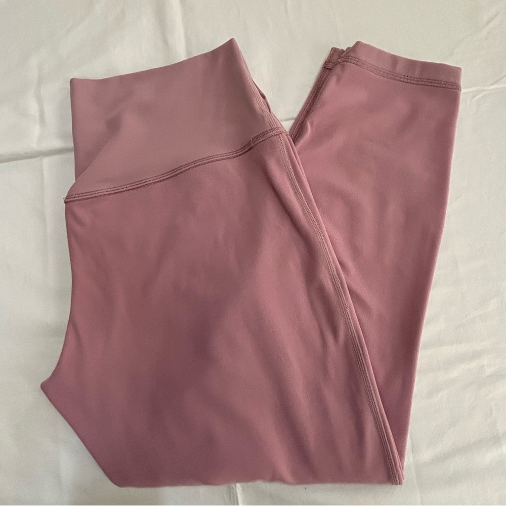 Lululemon Align High-Rise Yoga Pant 25" Size 14 Mystic Mauve Fold-Over Waistband